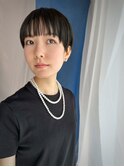 メンズライクな黒髪マッシュショート【担当 ジン トモヒト】
