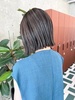 ノエ(noe) 切りっぱなしボブ×コントラストハイライト