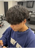 メンズマッシュ/波巻きパーマ/波巻きスパイラル/メンズパーマ