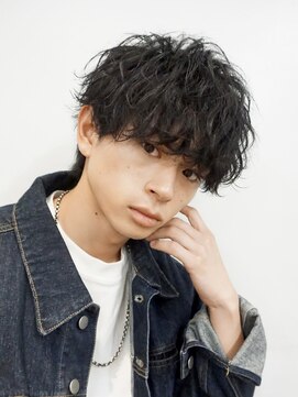 アイトーキョーリタ 渋谷(AI TOKYO Rita) メンズパーマブリーチニュアンス縮毛矯正