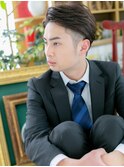 ■マットブラウンツーブロックショート107-3★戸頭20代30代40代