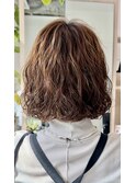  プードルパーマスパイラルパーマボブパーマウェーブ 奥東 巧真