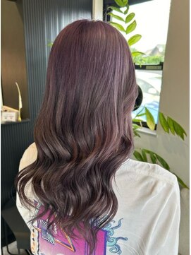 アイズム(I’sm) ウェーブミディアム×透明感カラーパープル