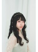 推し活人気♪ガーリーな編みたらしウェーブ巻きスタイル