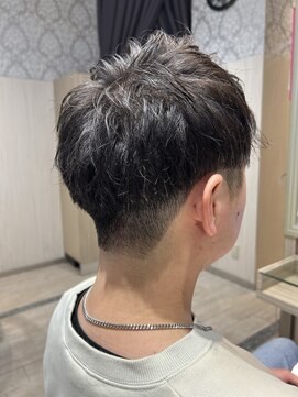 ビス リアン 川口店(Vis lien) 無造作メンズベリーショート☆ツーブロックアッシュブラウン