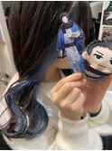 にじさんじ 社築 インナーカラー ブルー ブルーシルバー ウルフ