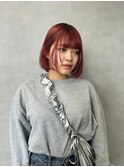 20代30代40代大人かわいい丸みスカーレットボブ