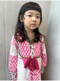 Say.キッズイメチェンミディアム黒髪ウェーブ美髪ワイドバング