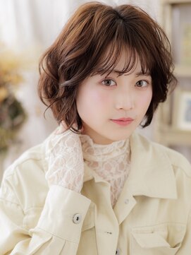 カバーヘア ブリス 大宮西口(COVER HAIR bliss) 大人ガーリーふわふわボブ小顔デジタルパーマa大宮20代30代40代!