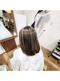 ハイライトカラー、ロングヘアー