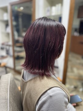 ルーツ(Roots) 切りっぱなしボブ/ルフレカラー