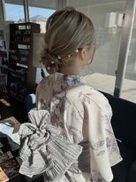 ヘアラウンジ アングゥ(hair lounge ungu)&nbsp;浴衣シニヨンアレンジ