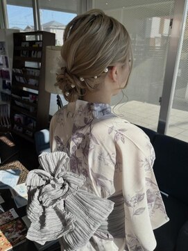 ヘアラウンジ アングゥ(hair lounge ungu) 浴衣シニヨンアレンジ