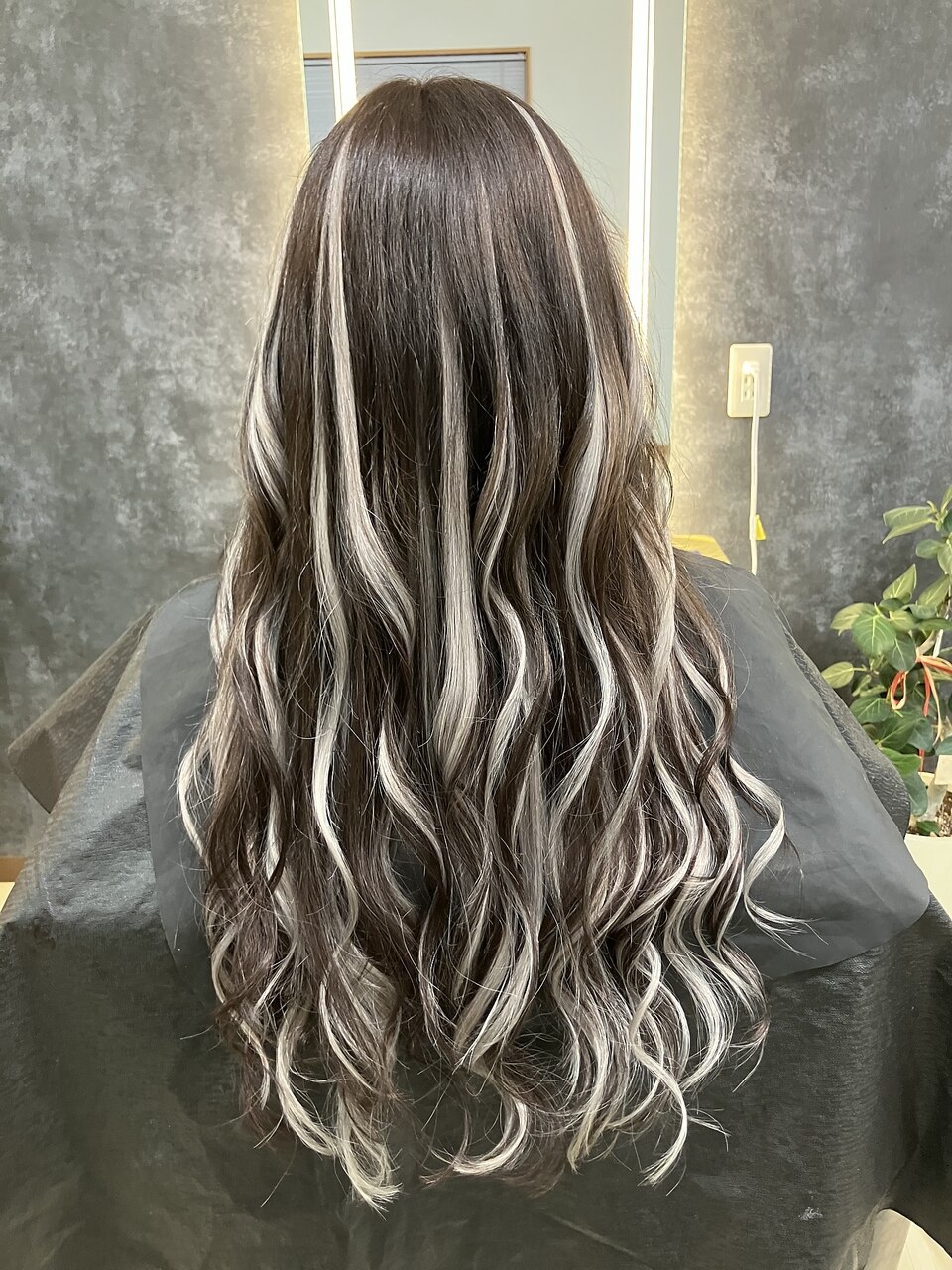 Colors hair 田宮】バレイヤージュ風ハイライトシールエクステ