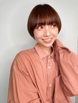 カバーヘア ブリス 上尾西口店(COVER HAIR bliss)&nbsp;大人可愛いぱっつん前髪丸みショートウルフp1上尾20代30代40代