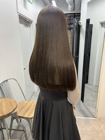 ヌープヘアーアイス(NUUP.hair ici)&nbsp;20代30代40代大人可愛い髪質改善小顔艶感ミディグレージュ