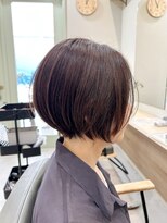 ポルト 元住吉店(Porte)&nbsp;エアリーボブ×白髪ぼかしカラー