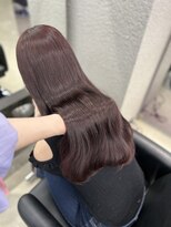 ペレ 原宿(PELE)&nbsp;ミルクティーブロンドダークブルーデジタルパーマ原宿