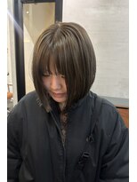 ニール 名古屋 伏見 丸の内(NEELU)&nbsp;【RIE】オリーブベージュボブ