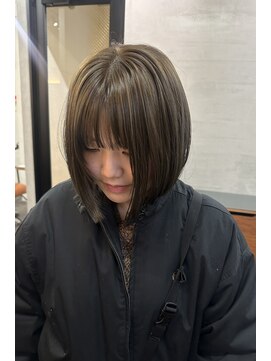 ニール 名古屋 伏見 丸の内(NEELU) 【RIE】オリーブベージュボブ