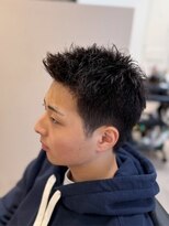 エムエイチバーバー 肥後橋(MH THE BARBER) 束感スパイキーショート【肥後橋】