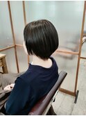 ショート×グレージュ