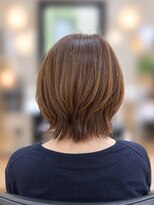ヒビ(hibi)&nbsp;やわらかレイヤーの大人ボブ