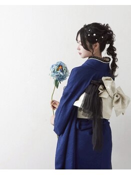 アーミー(Aremy)の写真/【早朝予約可能】着崩れしにくいスタイルで、思い出に残る瞬間を演出します＊和装をもっと美しく♪