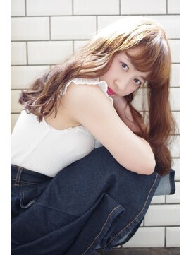 ヘアーワークス ヘルム 渋谷店(HAIR WORKS HELM) [HELM渋谷]ニュアンスウェーブロング