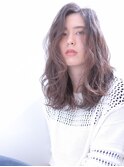 M.SLASHセンター北/ルーズヘア/アシンメトリー/シアカラー
