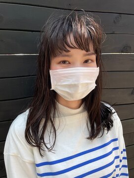 ヘアラウンジ アングゥ(hair lounge ungu) オン眉ミディ