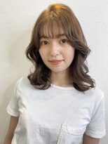 ニューラインギンザ(New-Line 銀座) ★廣中優奈★韓国風外ハネミディ　ニュアンスカラー