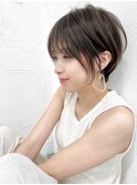 大人可愛い丸みショート