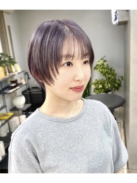 ヴェイン 渋谷(vain) ラベンダーグレージュ レイヤーショート