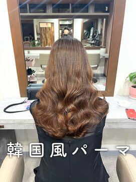 アミー 銀座(Ammy) パーマで出せるコテ巻きパーマ #韓国風パーマ#韓国ヘア