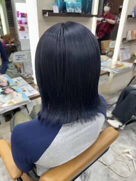 エイム ヘアメイク 横川店(eim HAIR MAKE) ネイビーcolor☆