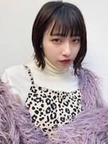 Hエイチ原宿＊こなれ感『外ハネボブ』アッシュブラウン【RUKA】
