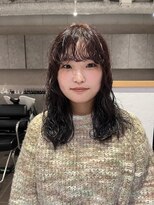 カフ(CAF)&nbsp;CAF FUKO ロングパーマ/レッド/暖色系カラー/大阪/心斎橋