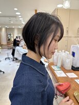 モリオ フロム ロンドン サッポロファクトリー店(morio FROM LONDON)&nbsp;札幌ショート　大人かわいい黒髪丸みショートボブ