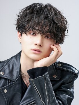 オーシャントーキョー 原宿(OCEAN TOKYO) 波巻きパーマメンズパーマシャドウパーマツーブロック黒髪