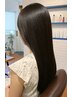 【さらツヤで潤う美髪に☆】カット+酸性縮毛矯正+トリートメント￥28000