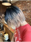 【Vicky指名】ボブセクションブリーチカラー透明感ベージュ