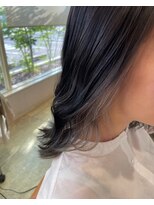 ビズヘアー プチ(bisou hair petit) インナーカラーグレー