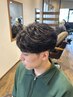 カット＋カルマパーマ・フェザーパーマ・ニュアンスパーマ　￥11000