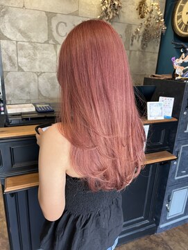 ジアン(JIEN) レイヤー×ピンクベージュ