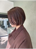 ショートボブ × シルバーベージュ【下北沢】