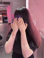 ダズリングディア(Dazzling Deer)&nbsp;ピンク／ブラック／ロング／デザインカラー／ハイトーン