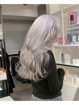 ベレーザ 渋谷神南(Beleza) 16851渋谷ホワイトブロンドハッシュカットシルバーベージュ