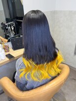 ルシティ(Le City)&nbsp;裾yellow 【ダブルカラー/ブリーチ/髪質改善】