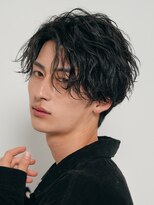 フィフス 渋谷(fifth)&nbsp;ツイストスパイラルパーマセンターパートメンズパーマメンズヘア